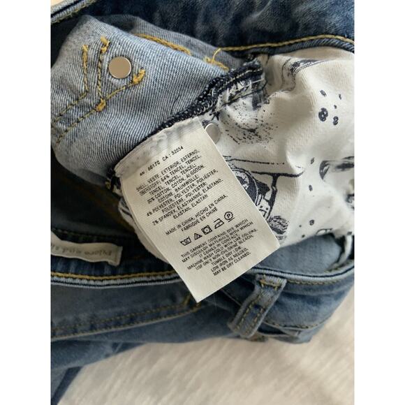 Pilcro And The Letterpress Women's Blue Denim Raw Hem Two Tone Jeans Size 26 - Picture 6 of 8